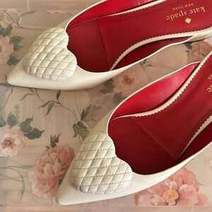 ♥️… Kate Spade Malena Pink Heart Flats